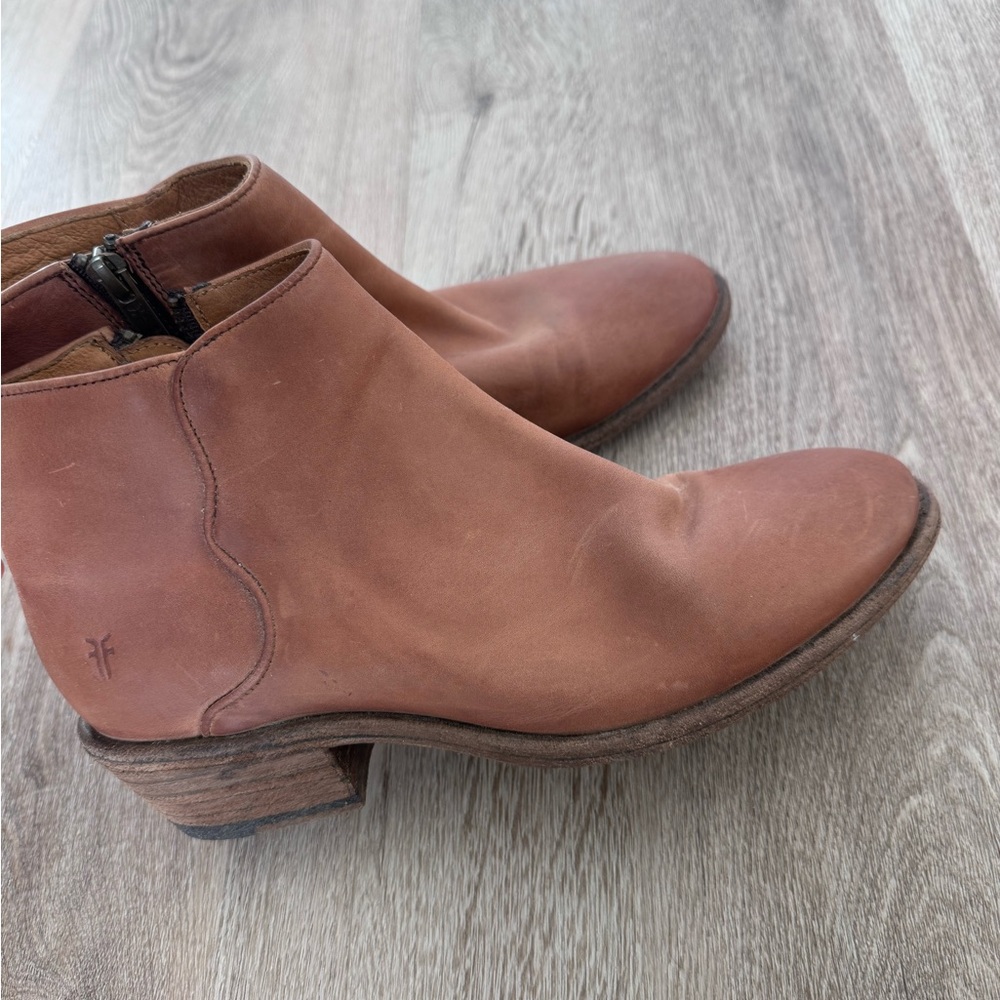 Brown Leather Ankle Boots
